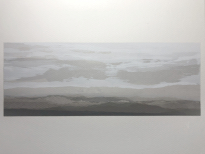 Downs III, 2025 , screenprint, 11x 29.5 cms
