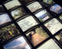 Thinking Path (detail), 2003, Glass lenses, polypropylene and digital print